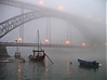 Ponte D. Luiz I em dia de nevoeiro